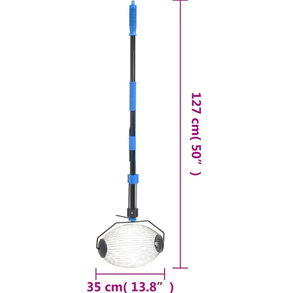 Pähkinäpoimuri sininen 127 cm teräs (64827)*FinePRICE Discount