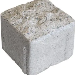 Pihakivi Artik-noppa, 92x92x80mm, profiloitu, hienopesty, vaaleanharmaa*Rudus Discount