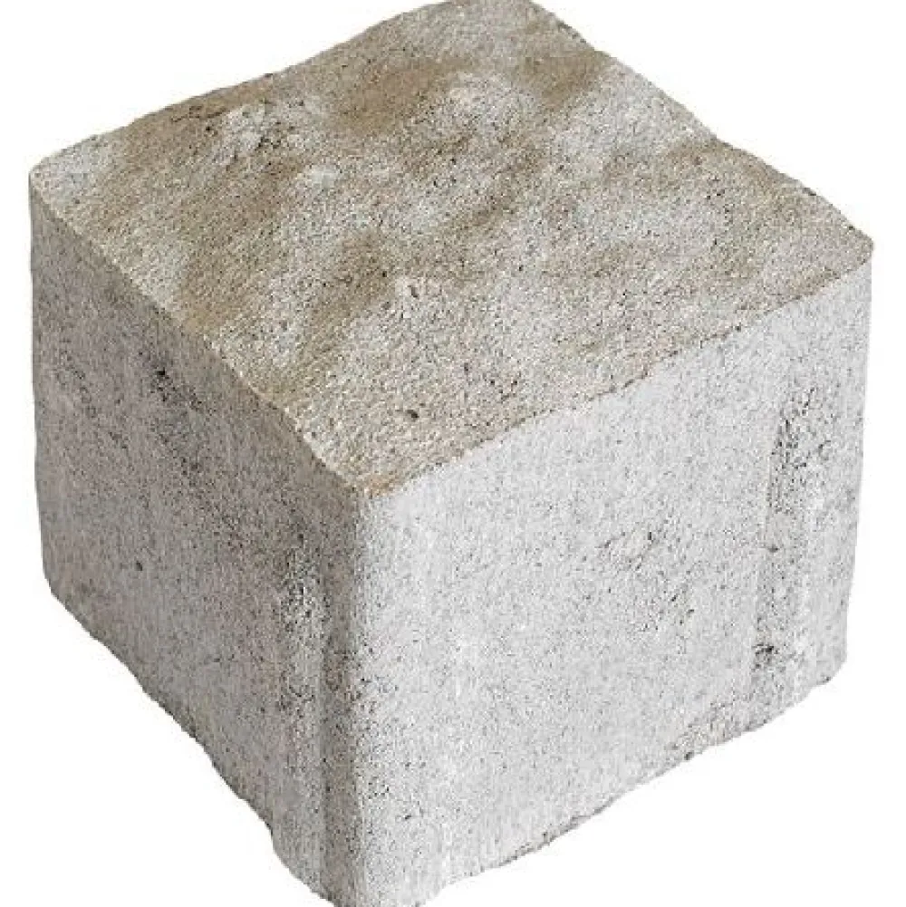 Hot Pihakivi Artik-noppa, 92x92x80mm, profiloitu, harmaa Noppakivet Ja Nupukivet