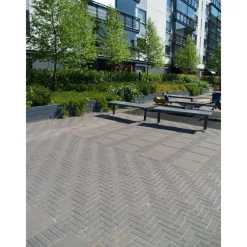 Pihakivi Luostarikivi 80 208x68x80 mm sileä musta*Rudus Best