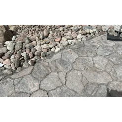 Pihakivi Luotokivi 336x246x80 mm profiloitu mustaharmaa*Rudus Clearance