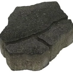 Pihakivi Luotokivi 336x246x80 mm profiloitu mustaharmaa*Rudus Clearance