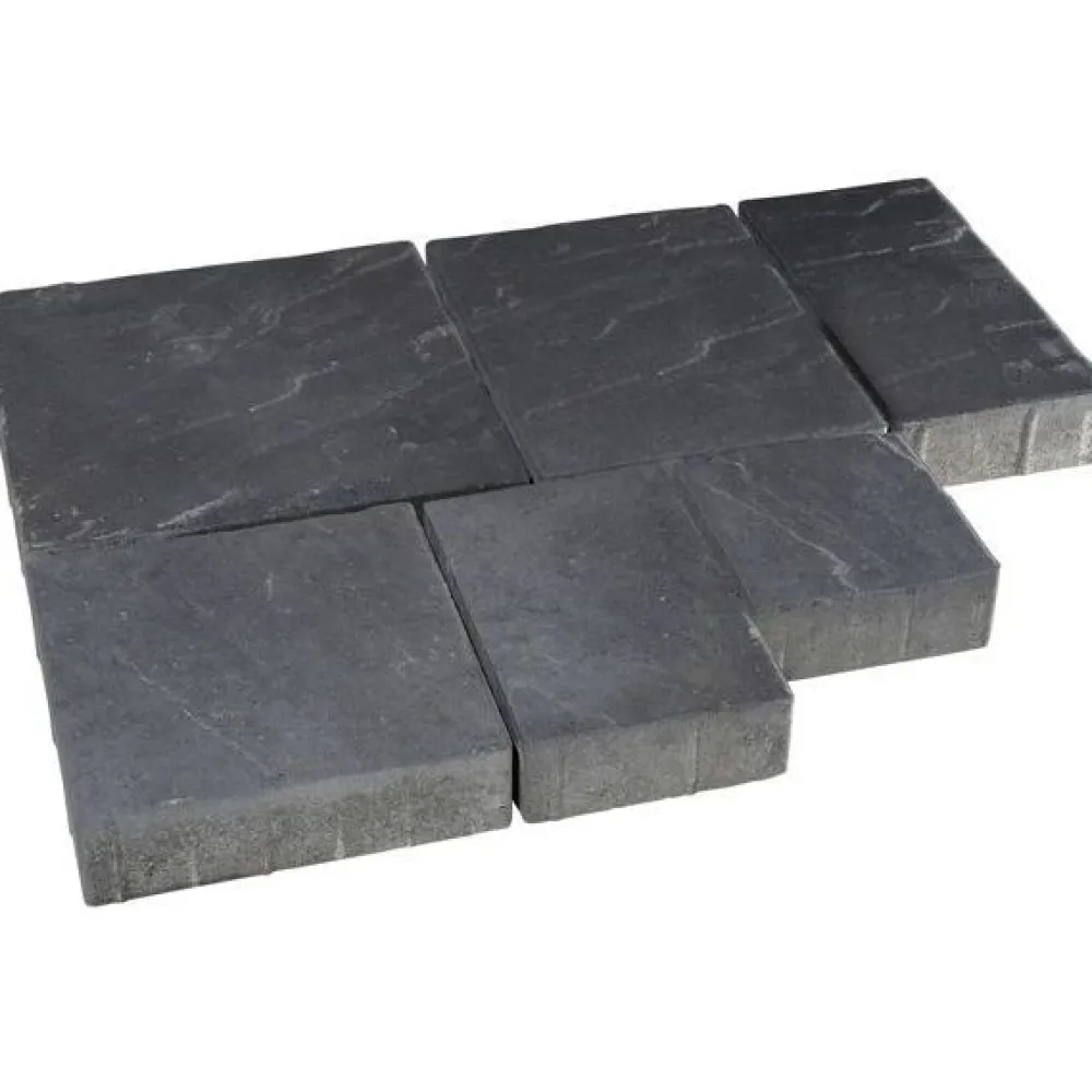Sale Pihakivisarja Roomalaiset isot kivet 80 mm profiloitu musta Betonikivet