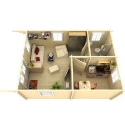 Discount Pihamökki Gotland D, 70mm, 24.1m² Kesämökit