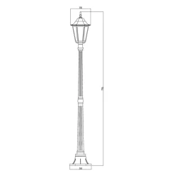 Pihapiirivalaisin KARTANO - KARTANO PKK-1-U E27 100W MU*Airam Outlet