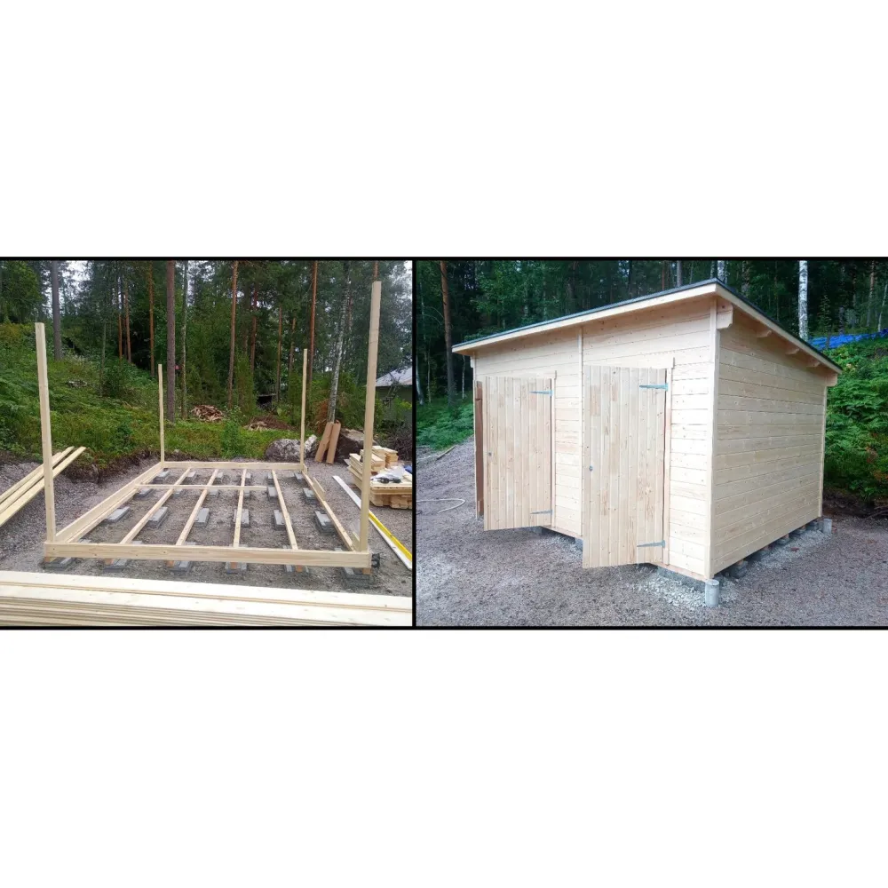 Piharakennuksen asennus 2-3,9 m2 kokoisille rakennuksille*Asennuspalvelut