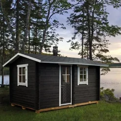 Outlet Pihasauna Kuutsalo, 8.7m², puuvalmis Saunamökit