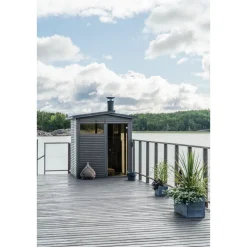 Discount Pihasauna Kota, 4m², Narvi NC 16 -kiuaspaketilla Pihasaunat Ilman Rakennuslupaa
