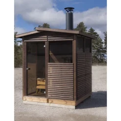 Discount Pihasauna Kota, 4m², Narvi NC 16 -kiuaspaketilla Pihasaunat Ilman Rakennuslupaa