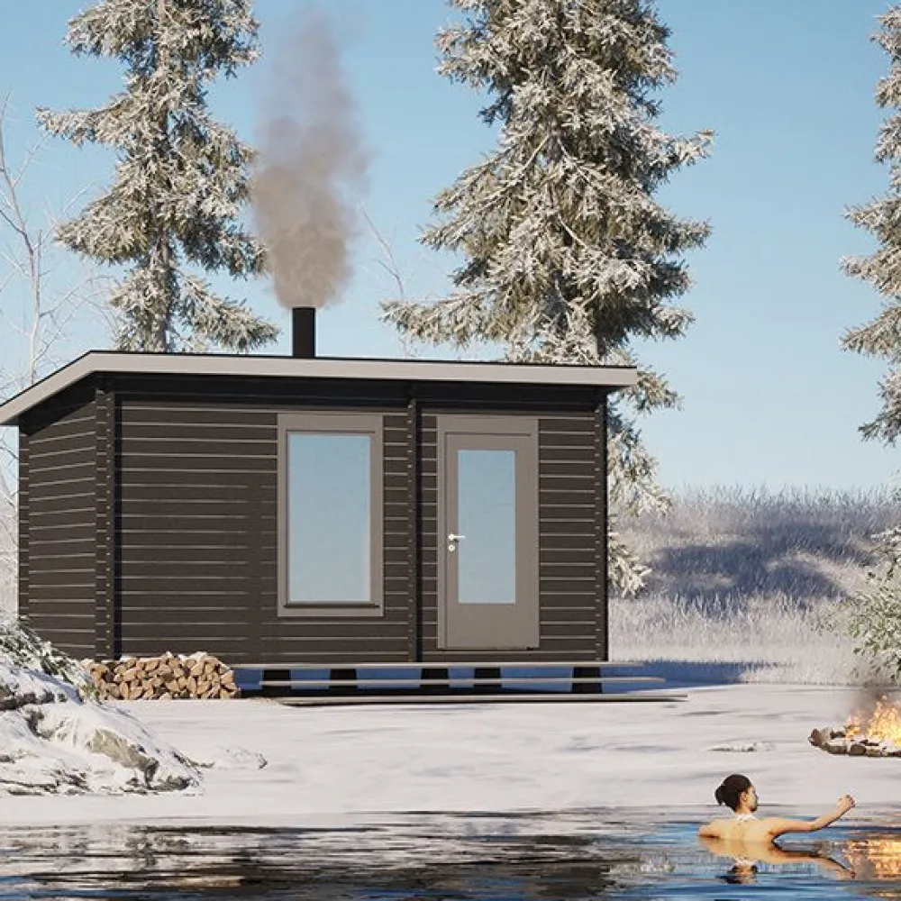 New Pihasauna Ylläs, 11.2m², pulpettikattoinen Saunamökit