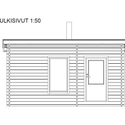 New Pihasauna Ylläs, 11.2m², pulpettikattoinen Saunamökit