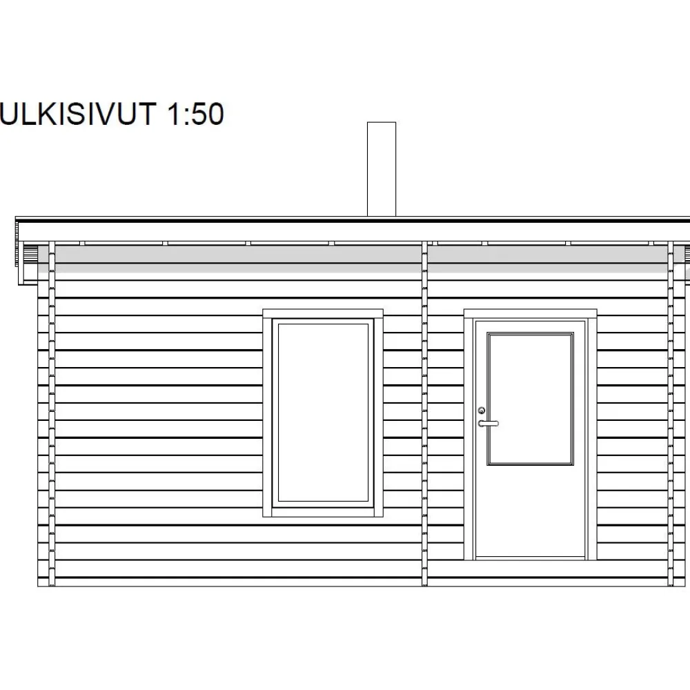 New Pihasauna Ylläs, 11.2m², pulpettikattoinen Saunamökit