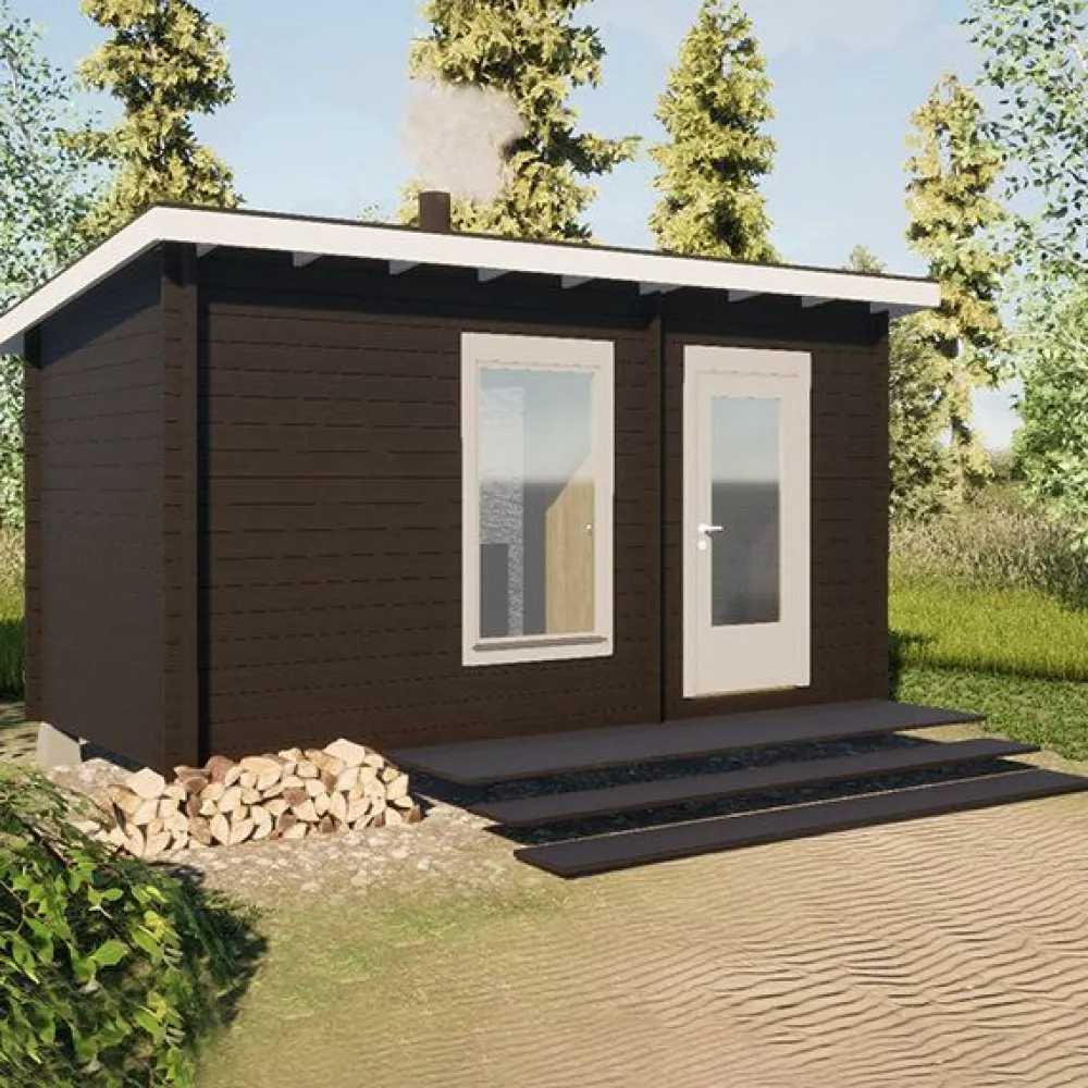 New Pihasauna Ylläs, 11.2m², pulpettikattoinen Saunamökit
