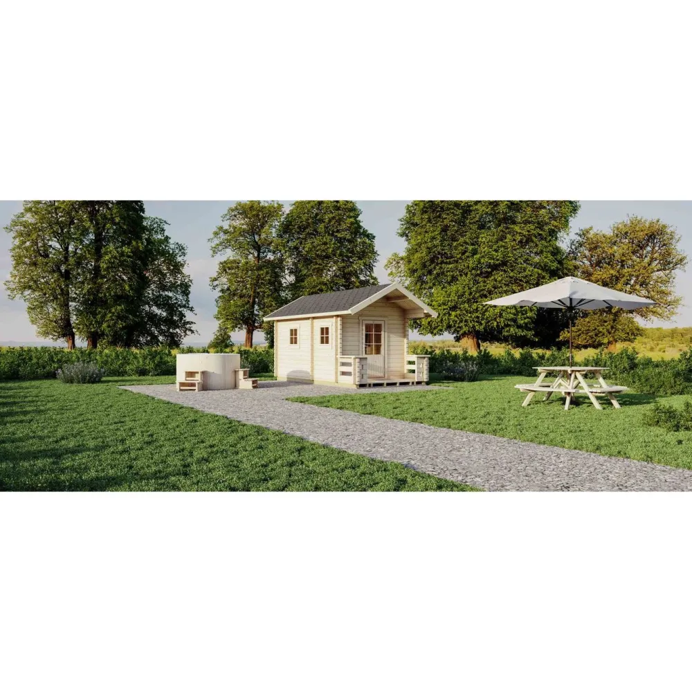 Online Pihasauna 7-5 Tiira 10,3 + 2,3 m² Saunamökit