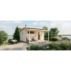 Clearance Pihasauna 735 Haapana, 13.2m² Saunamökit