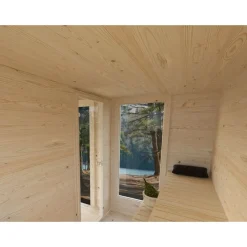 Pihasauna Sanna, sis. tuplalasilla liukuovet 12,8 m²*Palmako Best