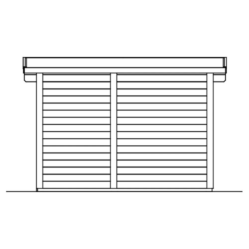 Pihasauna Helsinki 2, 3,7 + 2,7 m²*Skan Holz Hot