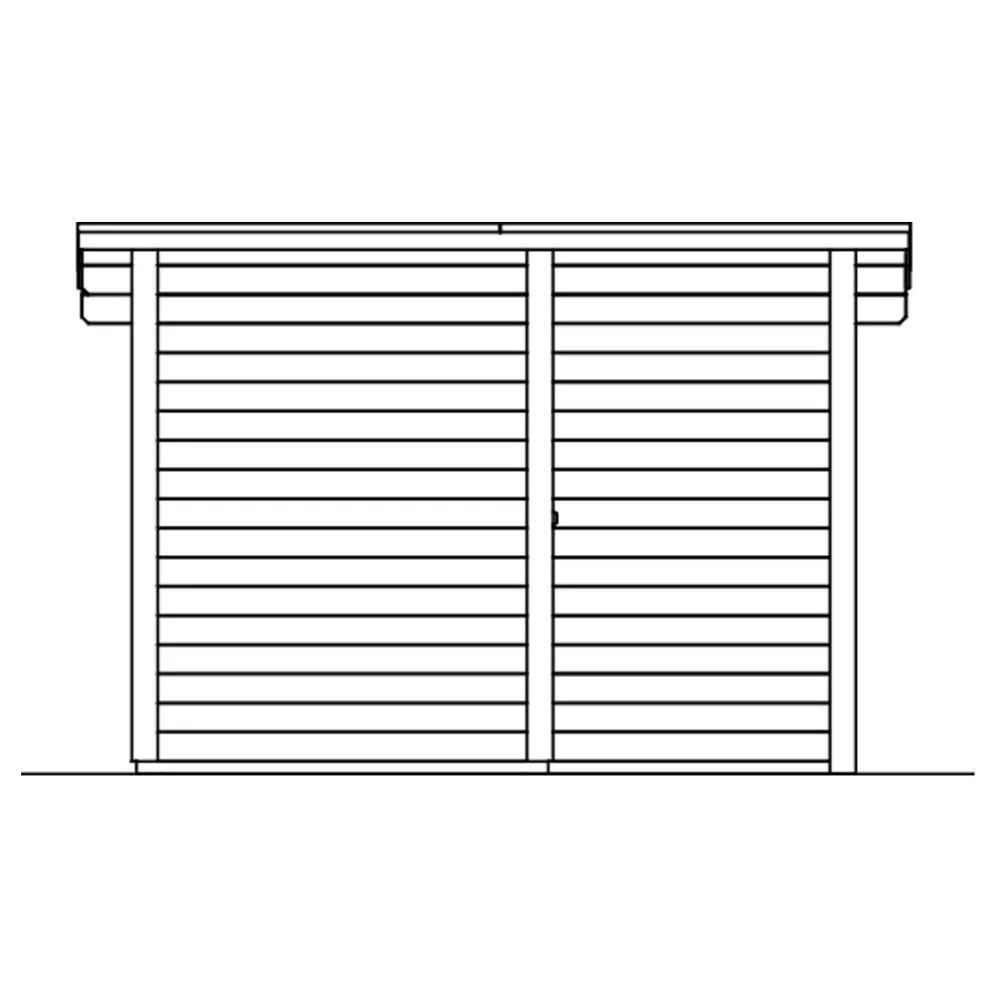 Pihasauna Helsinki 2, 3,7 + 2,7 m²*Skan Holz Hot