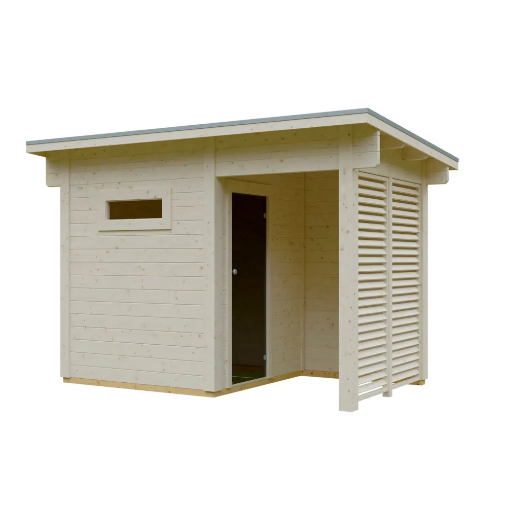 Pihasauna Helsinki 2, 3,7 + 2,7 m²*Skan Holz Hot