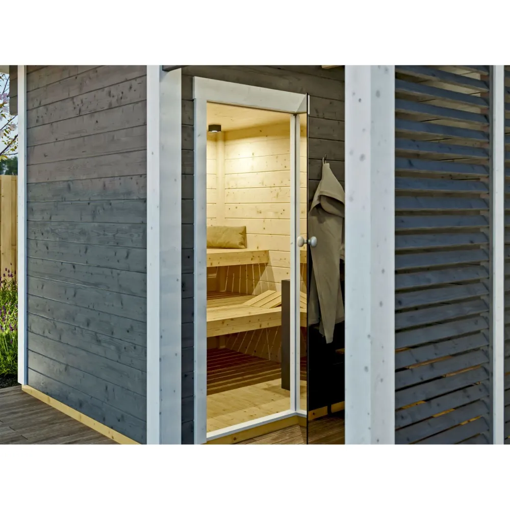 Pihasauna Helsinki 2, 3,7 + 2,7 m²*Skan Holz Hot