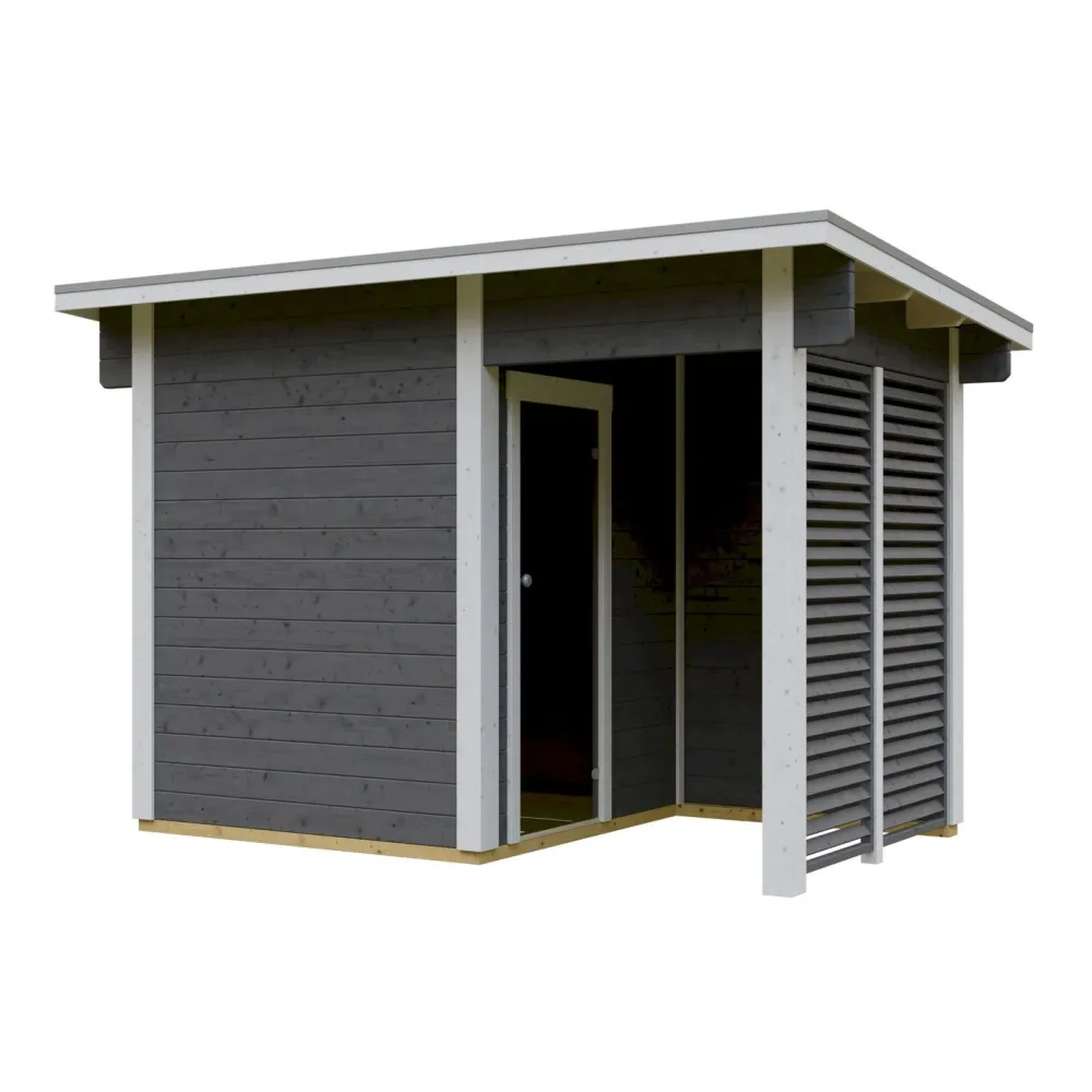 Pihasauna Helsinki 2, 3,7 + 2,7 m²*Skan Holz Hot