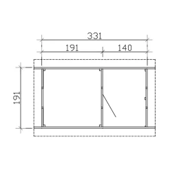 Pihasauna Helsinki 2, 3,7 + 2,7 m²*Skan Holz Hot