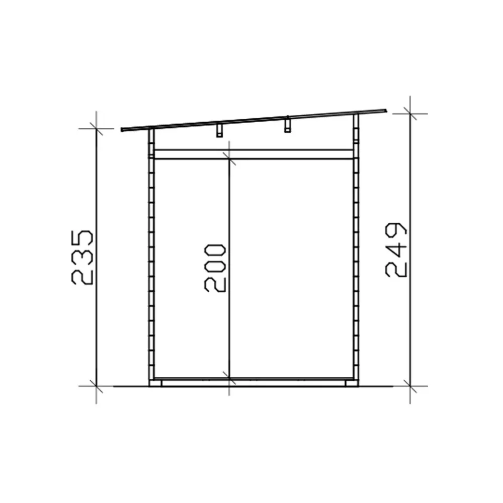 Pihasauna Helsinki 2, 3,7 + 2,7 m²*Skan Holz Hot
