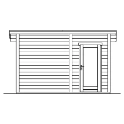 Online Pihasauna Helsinki 4, 8,3m² Pihasaunat Ilman Rakennuslupaa|Saunamökit