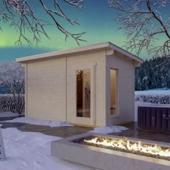 Online Pihasauna Helsinki 4, 8,3m² Pihasaunat Ilman Rakennuslupaa|Saunamökit