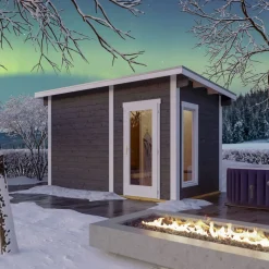 Online Pihasauna Helsinki 4, 8,3m² Pihasaunat Ilman Rakennuslupaa|Saunamökit