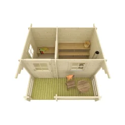 New Pihasauna 7,7 + 4,5m² Pihasaunat Ilman Rakennuslupaa|Piharakennukset Ilman Rakennuslupaa