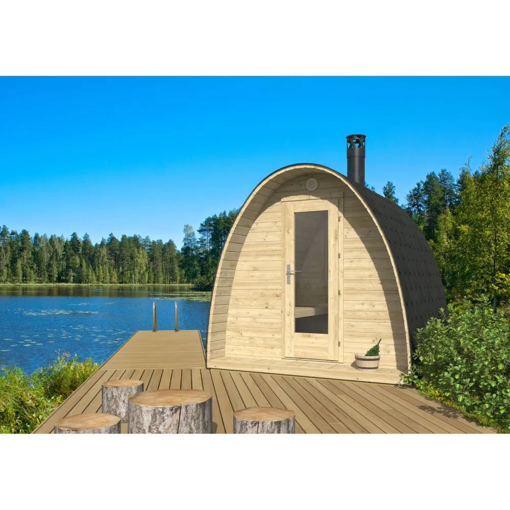 Outlet Pihasauna Bianca 6m² Pihasaunat Ilman Rakennuslupaa