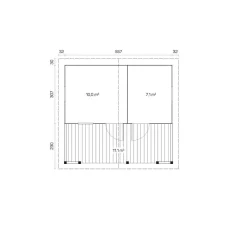 Pihasauna Eino 28.3m²*Tene Outlet