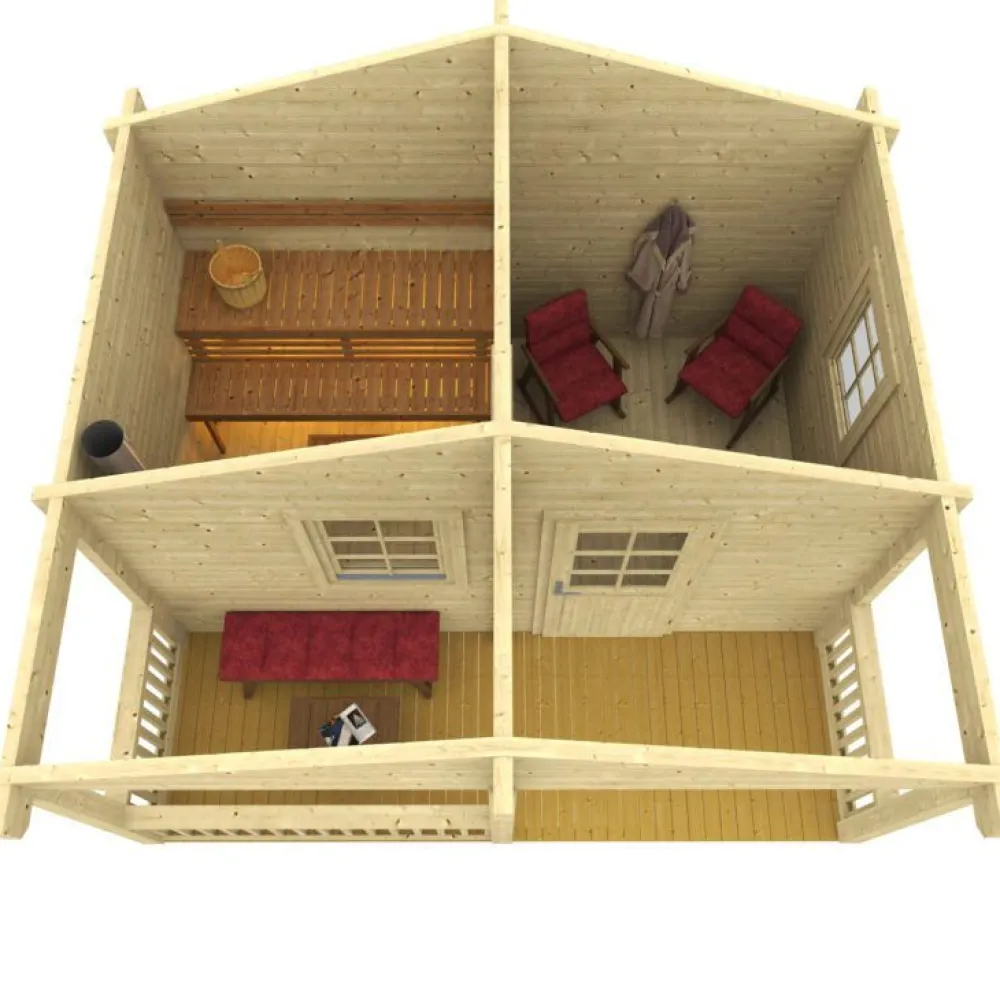 Pihasauna Kalevi 15.1m²*Tene