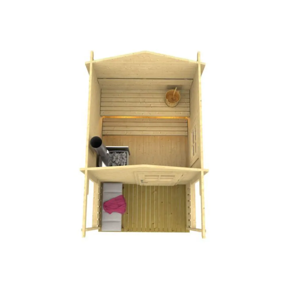 Pihasauna Niklas 6.2m² Pihasaunat Ilman Rakennuslupaa
