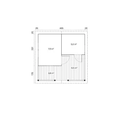 Pihasauna Otto, 23.4m²*Tene New
