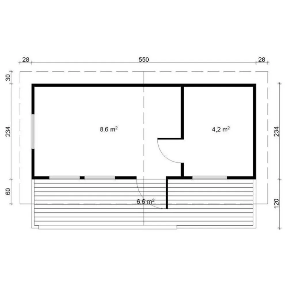 Pihasauna Piha-Tuuri 19, 13m² Pihasaunat Ilman Rakennuslupaa