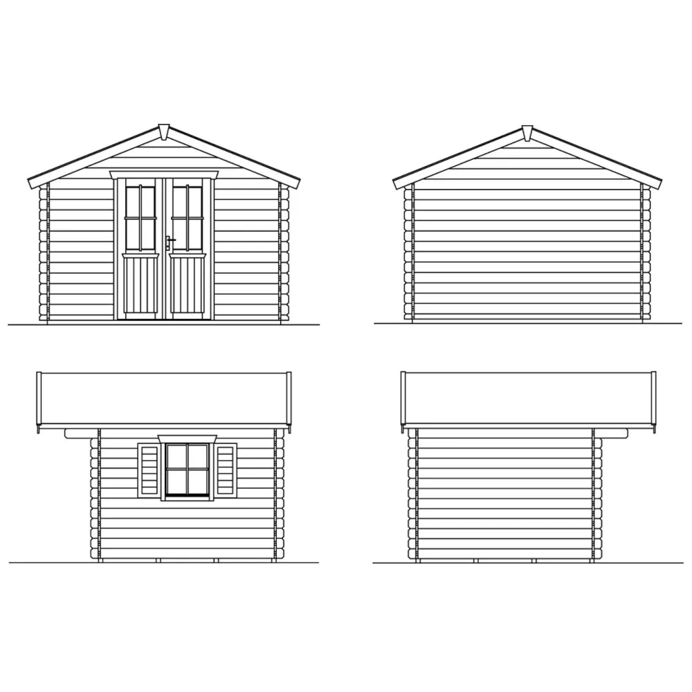 Pihavaja Santorin 7,2 m²*Skan Holz Online