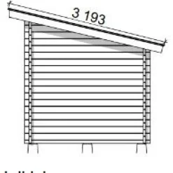 Sale Pihavarasto/lato P-M, 10m², pulpettikatto Ulkovarastot