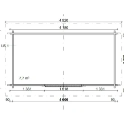 Pihavarasto/lato P8, 8m², pulpettikatto*LP Garden Sale