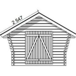 New Pihavarasto/lato R-M, 10m², rakomallinen Rakoliiterit