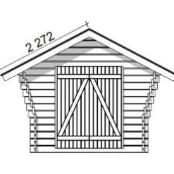 Pihavarasto/lato R-S, 6m², rakomallinen*LP Garden Discount