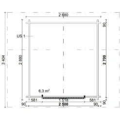 Pihavarasto/lato R-S, 6m², rakomallinen*LP Garden Discount