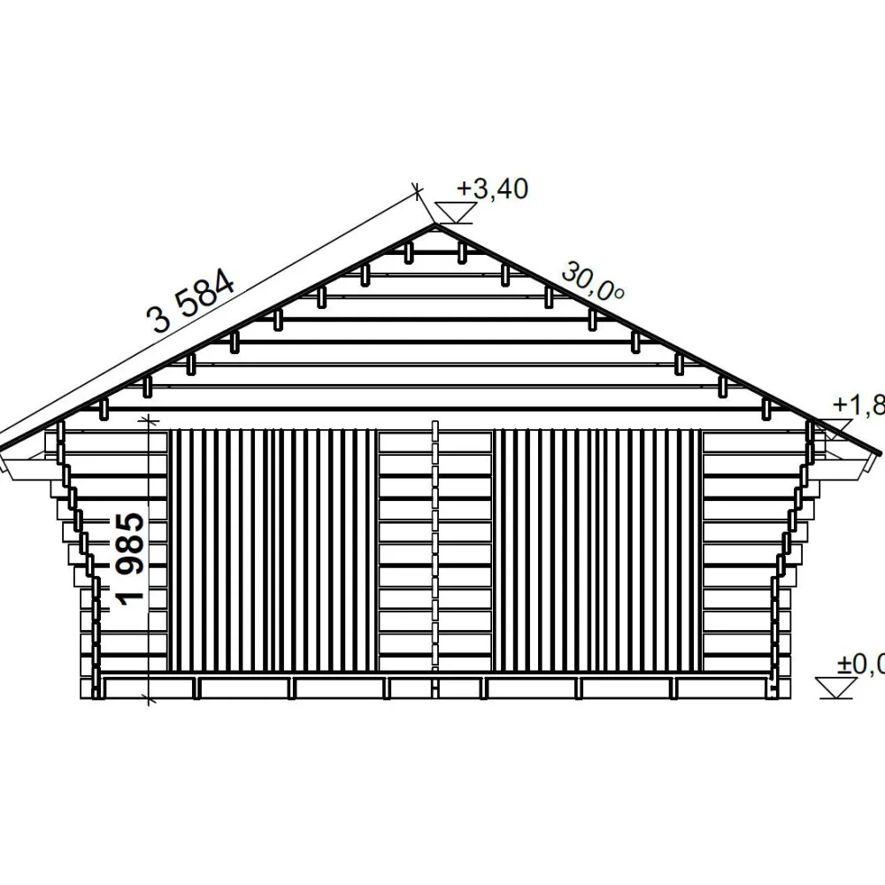 Pihavarasto/lato R-XXL, 25m², rakomallinen*LP Garden Online