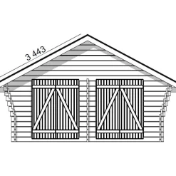 Pihavarasto/lato R-XL, 20m², rakomallinen*LP Garden Clearance