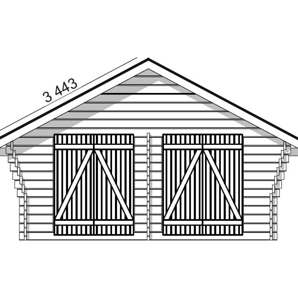 Pihavarasto/lato R-XL, 20m², rakomallinen*LP Garden Clearance