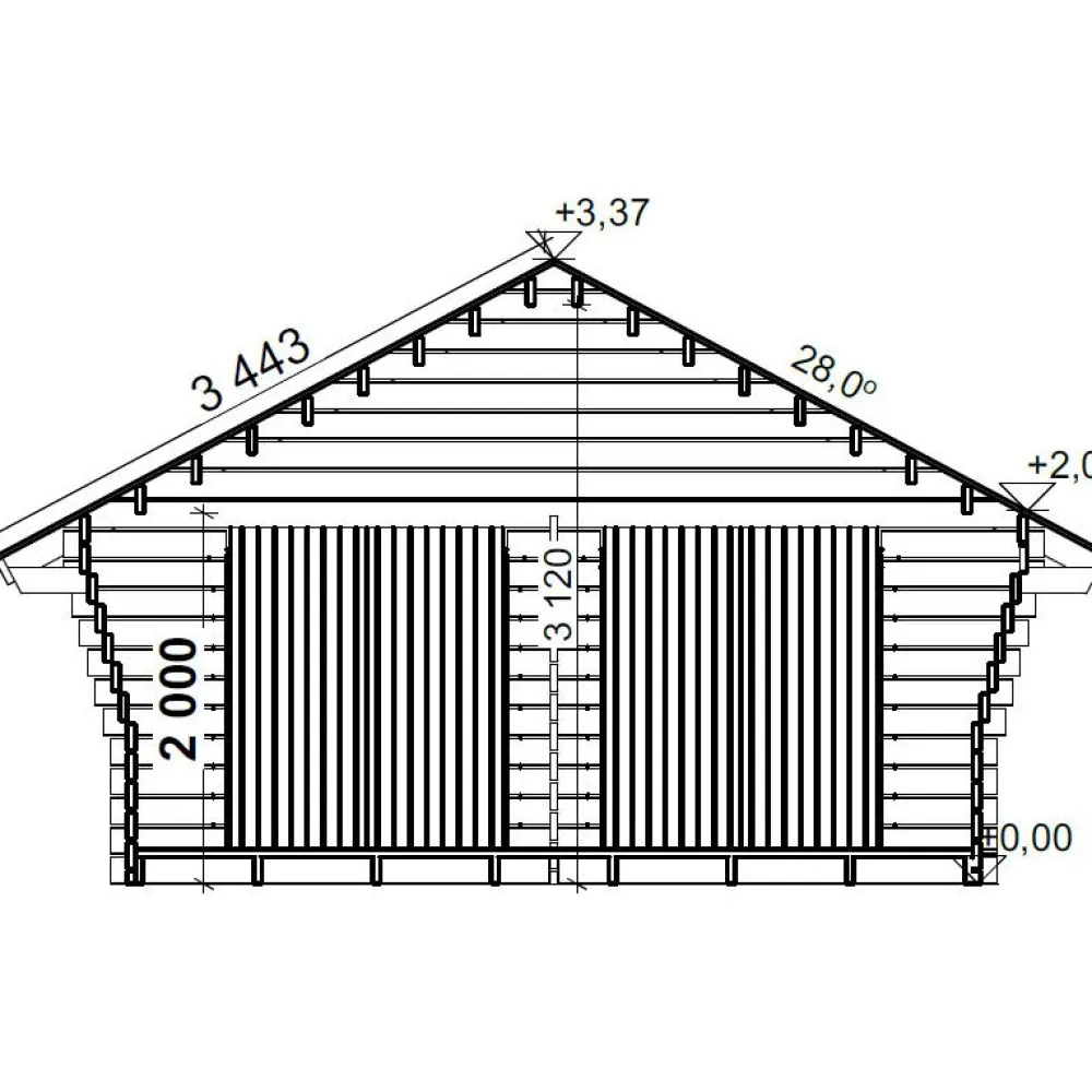 Pihavarasto/lato R-XL, 20m², rakomallinen*LP Garden Clearance