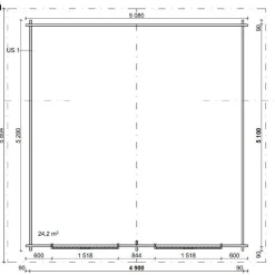 Pihavarasto/lato S-XXL, 25m², suoraseinäinen Ulkovarastot