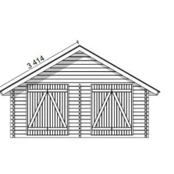 Pihavarasto/lato S-XXL, 25m², suoraseinäinen Ulkovarastot