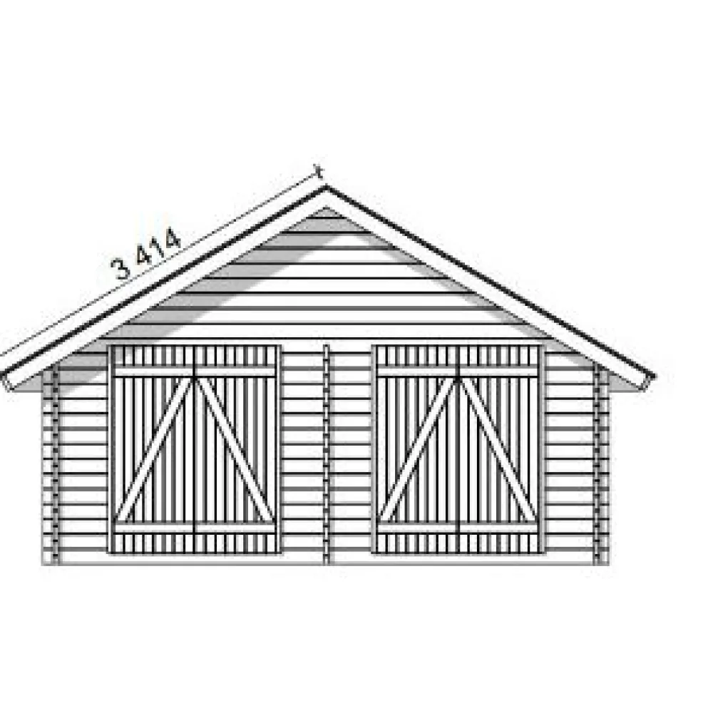 Pihavarasto/lato S-XXL, 25m², suoraseinäinen Ulkovarastot